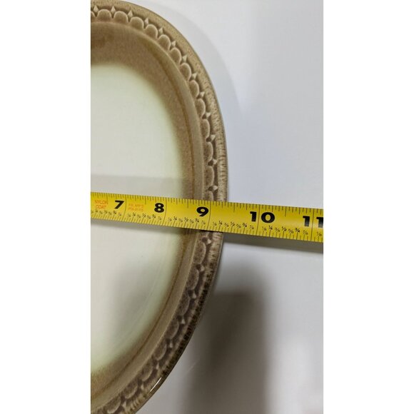 Syracuse China Oval Serving Plate Platter White Brown Rim Restaurant Ware USA - Picture 3 of 8